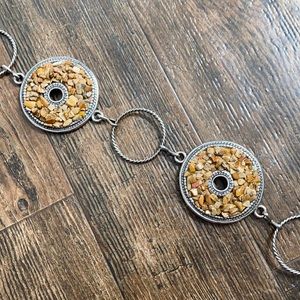 2 for 1✌🏼DEAL - Retro Jasper Stone Medallion Chain Belt